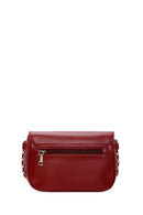Women's Burgundy Chain Strap Mini Crossbody Bag | Derimod Women's Burgundy Chain Strap Mini Crossbody Bag | Derimod