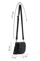 Women's Black Long Strap Shoulder Bag with Accessories | Derimod Women's Black Long Strap Shoulder Bag with Accessories | Derimod