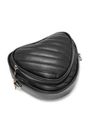 Kadın Siyah Uzun Askılı Baskılı Kol Çantası | Derimod Kadın Siyah Uzun Askılı Baskılı Kol Çantası | Derimod