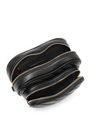 Kadın Siyah Uzun Askılı Baskılı Kol Çantası | Derimod Kadın Siyah Uzun Askılı Baskılı Kol Çantası | Derimod