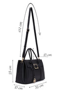 Women's Black Long Strap Knit Detailed Handbag | Derimod Women's Black Long Strap Knit Detailed Handbag | Derimod