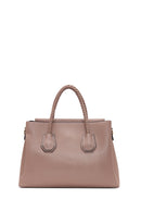 Women's Mink Long Strap Knit Detailed Handbag | Derimod Women's Mink Long Strap Knit Detailed Handbag | Derimod