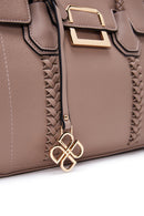 Women's Mink Long Strap Knit Detailed Handbag | Derimod Women's Mink Long Strap Knit Detailed Handbag | Derimod