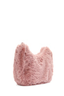 Women's Pink Long Strap Plush Shoulder Bag | Derimod Women's Pink Long Strap Plush Shoulder Bag | Derimod