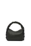 Women's Black Braided Mini Handbag | Derimod Women's Black Braided Mini Handbag | Derimod