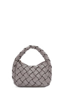 Women's Grey Knitted Mini Handbag | Derimod Women's Grey Knitted Mini Handbag | Derimod