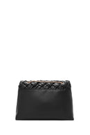 Women's Black Long Chain Strap Braided Crossbody Bag | Derimod Women's Black Long Chain Strap Braided Crossbody Bag | Derimod