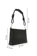 Women's Black Knitted Shoulder Bag | Derimod Women's Black Knitted Shoulder Bag | Derimod
