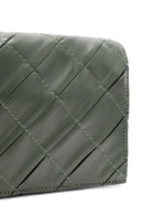 Kadın Yeşil Örgü Askılı Baskılı Omuz Çantası | Derimod Kadın Yeşil Örgü Askılı Baskılı Omuz Çantası | Derimod