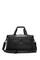 D-Pack Men's Black Long Strap Fabric Travel Bag | Derimod D-Pack Men's Black Long Strap Fabric Travel Bag | Derimod