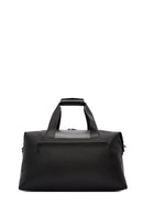 D-Pack Men's Black Long Strap Fabric Travel Bag | Derimod D-Pack Men's Black Long Strap Fabric Travel Bag | Derimod