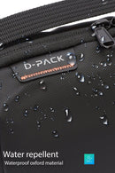 D-Pack Men's Black Fabric Handbag | Derimod D-Pack Men's Black Fabric Handbag | Derimod