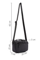 D-Pack Men's Black Fabric Crossbody Bag | Derimod D-Pack Men's Black Fabric Crossbody Bag | Derimod