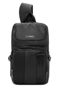 D-Pack Men's Black Crossbody Bag | Derimod D-Pack Men's Black Crossbody Bag | Derimod