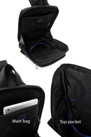 D-Pack Men's Black Crossbody Bag | Derimod D-Pack Men's Black Crossbody Bag | Derimod