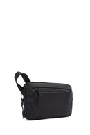 D-Pack Men's Black Fabric Handbag | Derimod D-Pack Men's Black Fabric Handbag | Derimod