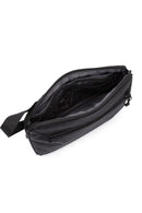 D-Pack Men's Black Fabric Handbag | Derimod D-Pack Men's Black Fabric Handbag | Derimod