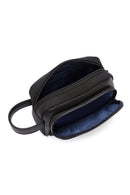 D-Pack Men's Black Fabric Handbag | Derimod D-Pack Men's Black Fabric Handbag | Derimod