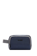 D-Pack Men's Navy Blue Fabric Handbag | Derimod D-Pack Men's Navy Blue Fabric Handbag | Derimod
