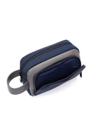 D-Pack Men's Navy Blue Fabric Handbag | Derimod D-Pack Men's Navy Blue Fabric Handbag | Derimod