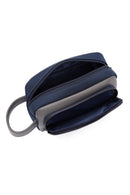 D-Pack Men's Navy Blue Fabric Handbag | Derimod D-Pack Men's Navy Blue Fabric Handbag | Derimod