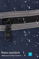 D-Pack Men's Navy Blue Long Strap Fabric Briefcase | Derimod D-Pack Men's Navy Blue Long Strap Fabric Briefcase | Derimod