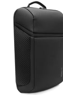 D-Pack Unisex Black Fabric Backpack | Derimod D-Pack Unisex Black Fabric Backpack | Derimod