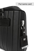 D-Pack Men's Black Long Strap Fabric Briefcase | Derimod D-Pack Men's Black Long Strap Fabric Briefcase | Derimod