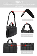 D-Pack Men's Black Long Strap Fabric Briefcase | Derimod D-Pack Men's Black Long Strap Fabric Briefcase | Derimod