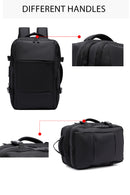 D-Pack Unisex Black Fabric Backpack | Derimod D-Pack Unisex Black Fabric Backpack | Derimod