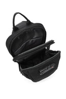 D-Pack Men's Black Fabric Crossbody Bag | Derimod D-Pack Men's Black Fabric Crossbody Bag | Derimod