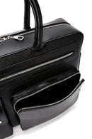 Men's Black Long Strap Briefcase | Derimod Men's Black Long Strap Briefcase | Derimod