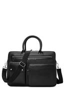 Men's Black Long Strap Briefcase | Derimod Men's Black Long Strap Briefcase | Derimod