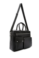 Men's Black Long Strap Briefcase | Derimod Men's Black Long Strap Briefcase | Derimod
