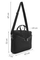 Erkek Siyah Evrak Çantası | Derimod Erkek Siyah Evrak Çantası | Derimod