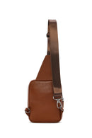 Men's Tan Leather Crossbody Bag | Derimod Men's Tan Leather Crossbody Bag | Derimod