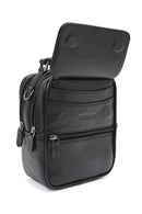 Erkek Siyah Uzun Askılı Deri El Çantası | Derimod Erkek Siyah Uzun Askılı Deri El Çantası | Derimod