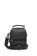 Men's Black Leather Handbag | Derimod Men's Black Leather Handbag | Derimod