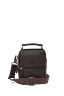 Men's Brown Leather Handbag | Derimod Men's Brown Leather Handbag | Derimod