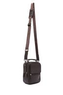 Men's Brown Leather Handbag | Derimod Men's Brown Leather Handbag | Derimod