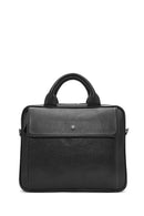 Men's Black Long Strap Leather Briefcase | Derimod Men's Black Long Strap Leather Briefcase | Derimod