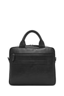 Men's Black Long Strap Leather Briefcase | Derimod Men's Black Long Strap Leather Briefcase | Derimod