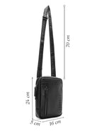 Men's Black Leather Messenger Bag | Derimod Men's Black Leather Messenger Bag | Derimod