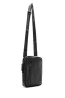 Men's Black Leather Messenger Bag | Derimod Men's Black Leather Messenger Bag | Derimod