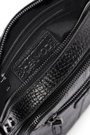 Men's Black Long Strap Leather Crossbody Bag | Derimod Men's Black Long Strap Leather Crossbody Bag | Derimod