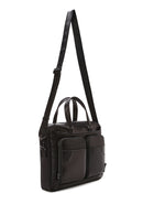 Erkek Siyah Uzun Askılı Deri Evrak Çantası | Derimod Erkek Siyah Uzun Askılı Deri Evrak Çantası | Derimod