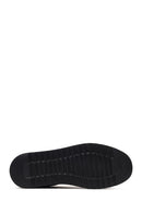 Erkek Siyah Bağcıklı Kalın Tabanlı Deri Sneaker | Derimod Erkek Siyah Bağcıklı Kalın Tabanlı Deri Sneaker | Derimod