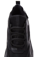 Kadın Siyah Kalın Tabanlı Bağcıklı Sneaker | Derimod Kadın Siyah Kalın Tabanlı Bağcıklı Sneaker | Derimod