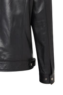Muller-X (Plus) Men's Black Leather Jacket | Derimod Muller-X (Plus) Men's Black Leather Jacket | Derimod