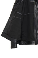 Muller-X (Plus) Men's Black Leather Jacket | Derimod Muller-X (Plus) Men's Black Leather Jacket | Derimod